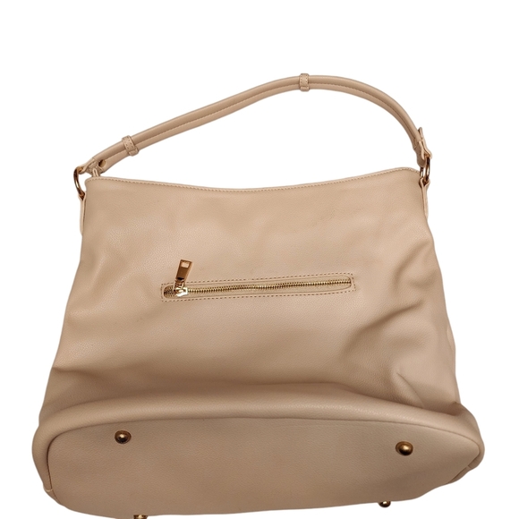 Quilted White Sand Hobo Bag - Picture 3 of 13